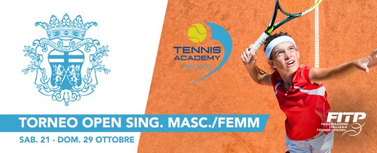 TORNEO OPEN Maschile e Femminile - SAB. 21 - DOM. 29 OTTOBRE