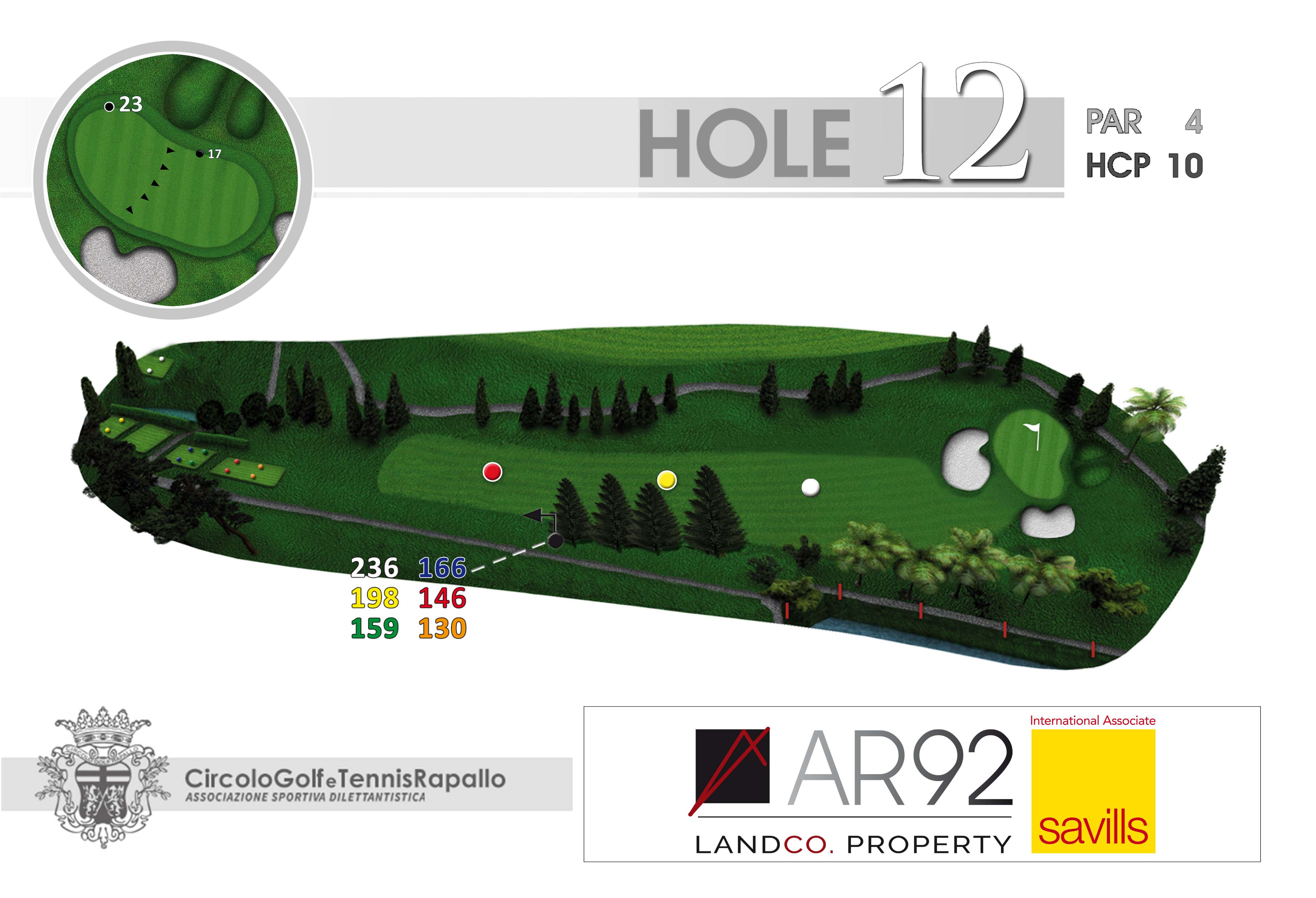 Circolo Golf e Tennis Rapallo - Hole 12