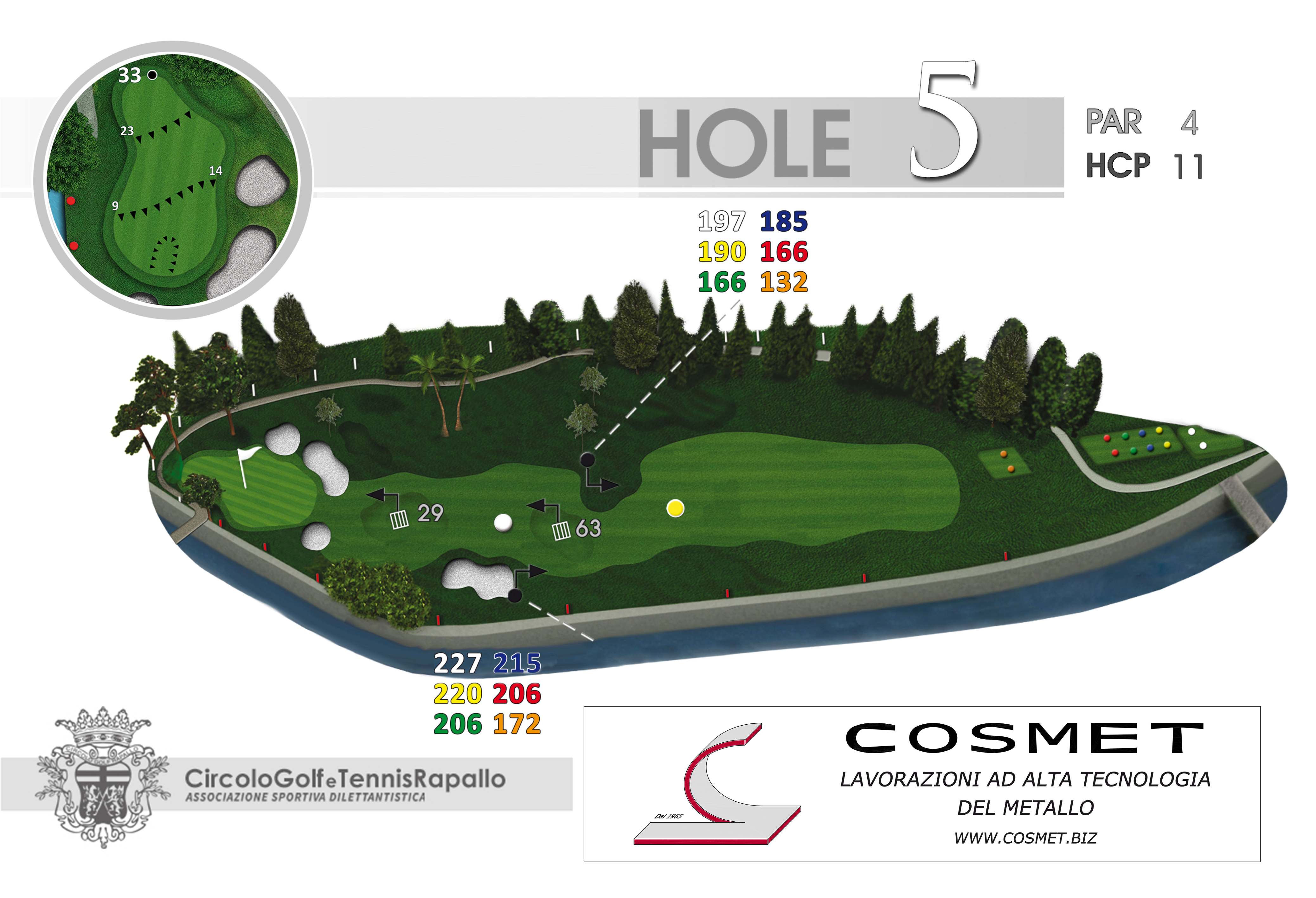 Circolo Golf e Tennis Rapallo - Hole 5